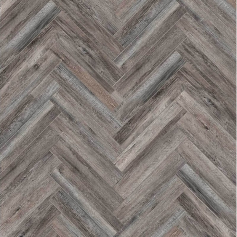 Кварц винил CronaFloor SPC Herringbone 4V Дуб Реймс H008
