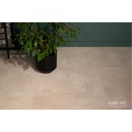 Кварц винил Vinilam Ceramo Glue Бетон Белый 71615