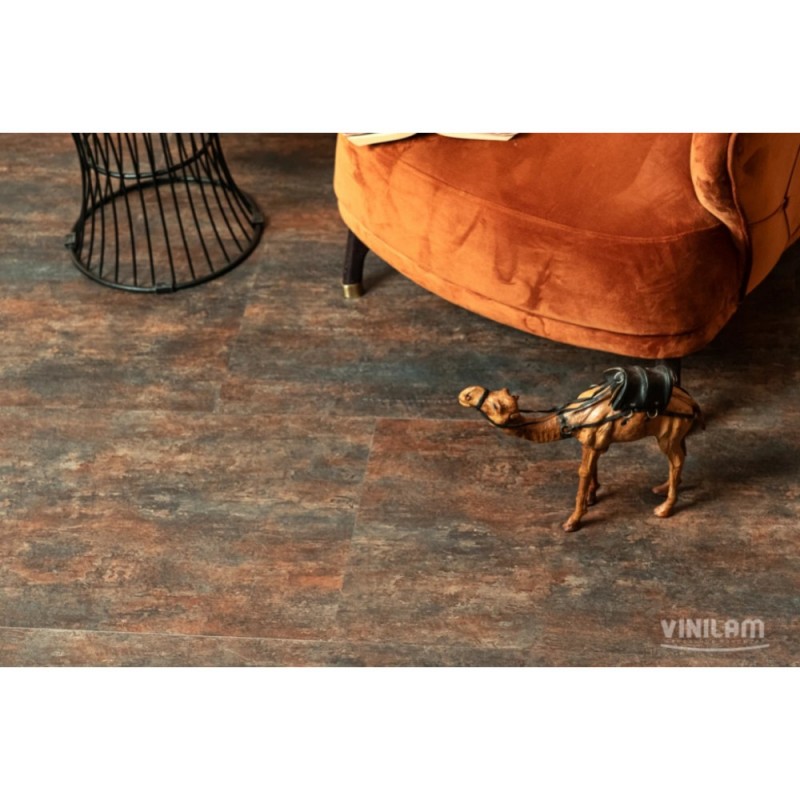 Кварц винил Vinilam Ceramo Glue Керамическая Сталь 71617