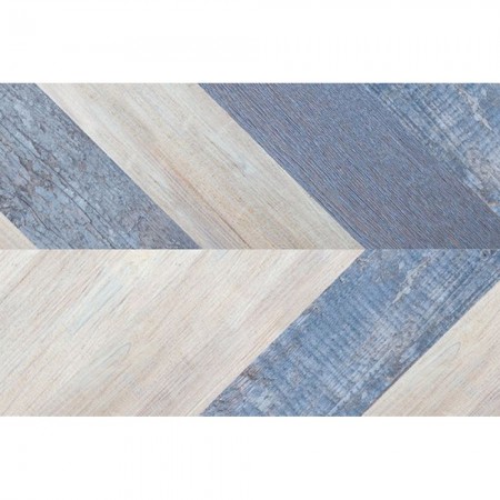 Пробковый пол клеевой Corkstyle Chevron Blue