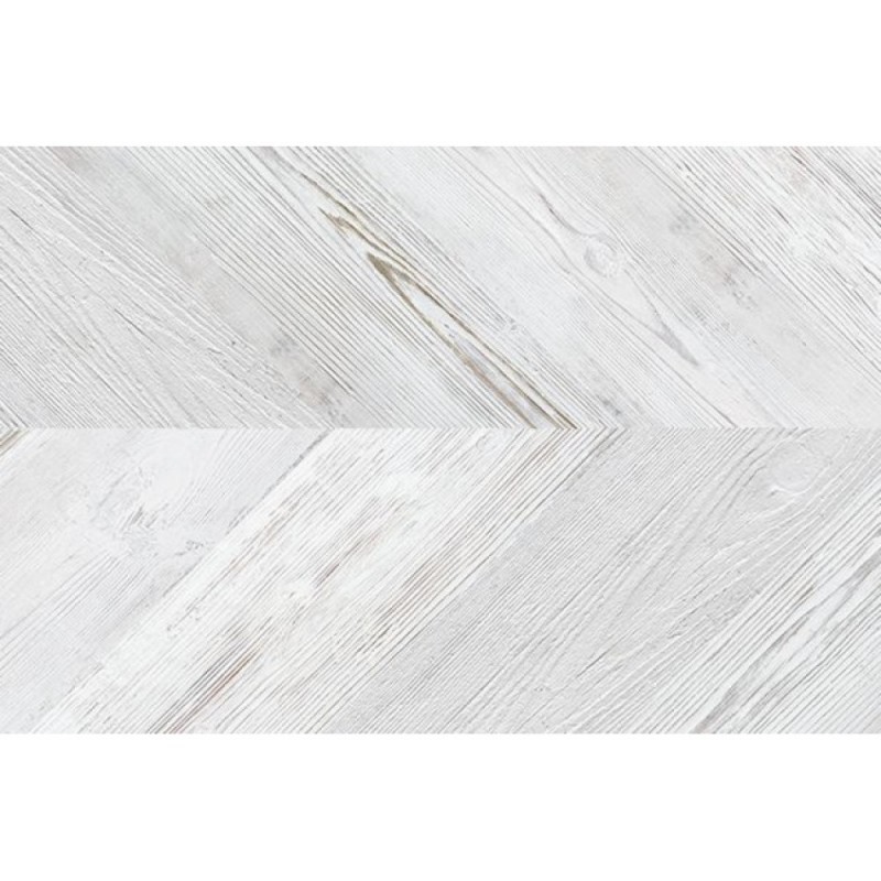 Пробковый пол замковый Corkstyle Chevron White